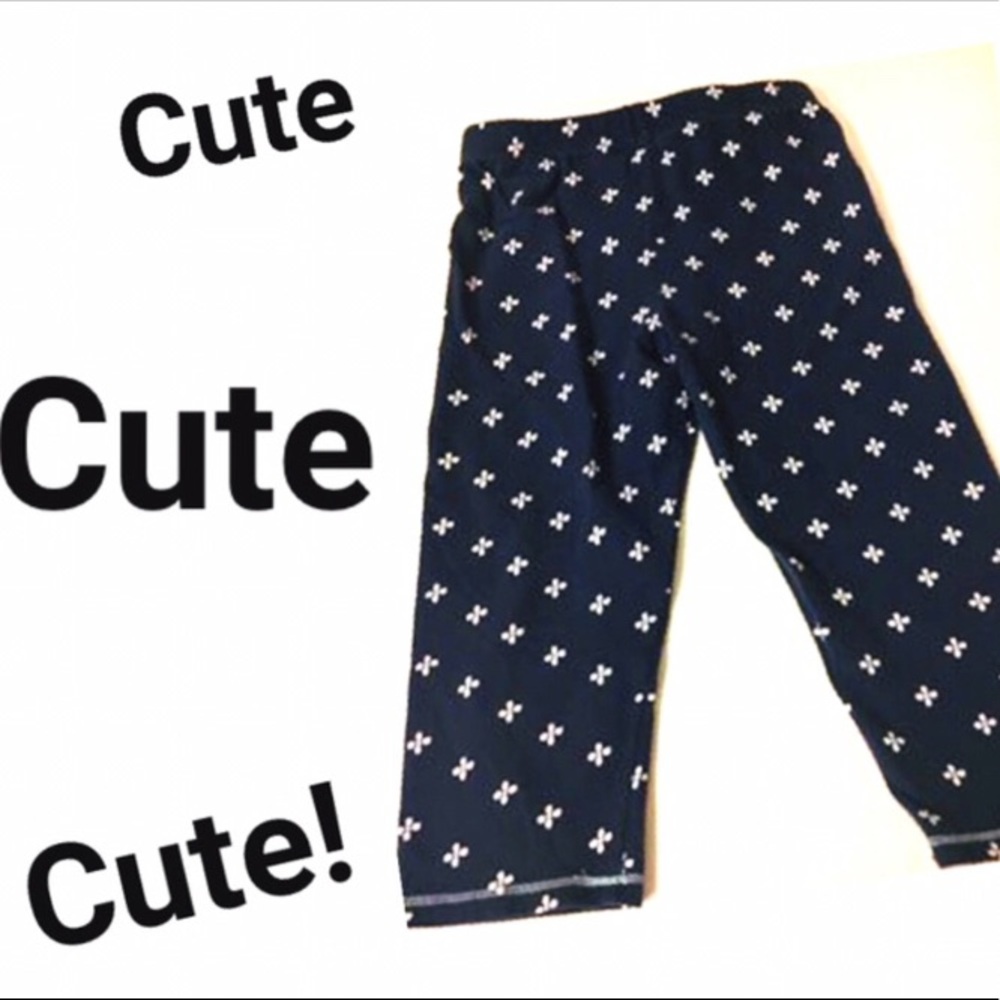 💝 2/$10 Girl Small SM S 6 Capri Leggings Blue